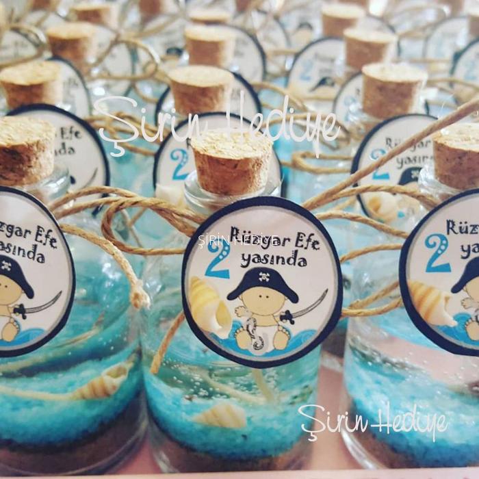 25cc Şişede Doğum Günü Bebek Mevlid Nikah Nişan Jel Mum Hediyelikleri