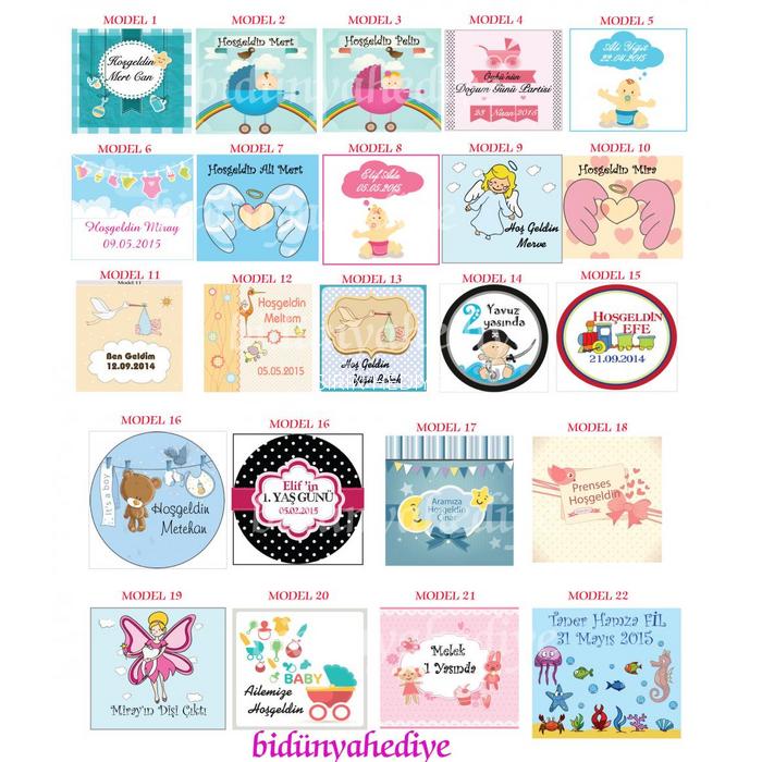 25cc Şişede Doğum Günü Bebek Mevlid Nikah Nişan Jel Mum Hediyelikleri