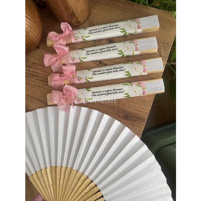 Anneler Günü Tasarımlı Hediyelik Yelpaze