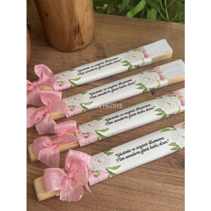 Anneler Günü Tasarımlı Hediyelik Yelpaze