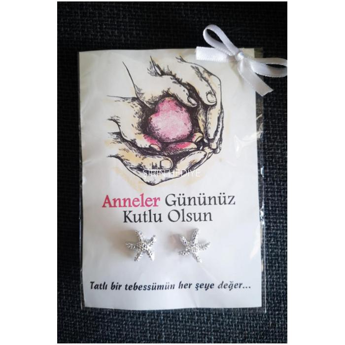 Anneler Günü Yıldız Küpe Promosyon Hediyelikler 