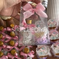 Asetat Çanta Kutu İçinde Kolonya ve Unicorn Kar Küresi Hediyelik 