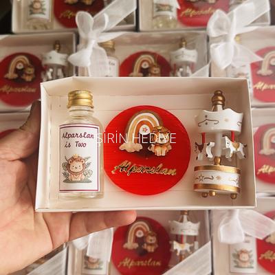 Aslan Temalı Kolonya Magnet Atlı Karınca Hediyelik Kutu