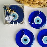 Cam Nazar Boncuğu Asmalı Kutuda Düğün Hediyelikleri