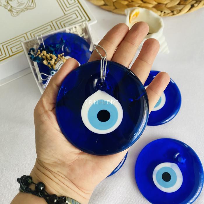 Cam Nazar Boncuğu Asmalı Kutuda Düğün Hediyelikleri