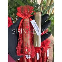 Dantel Kese İçinde Cam Tüp Şişede Kına Hediyelikleri