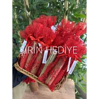 Dantel Kese İçinde Cam Tüp Şişede Kına Hediyelikleri