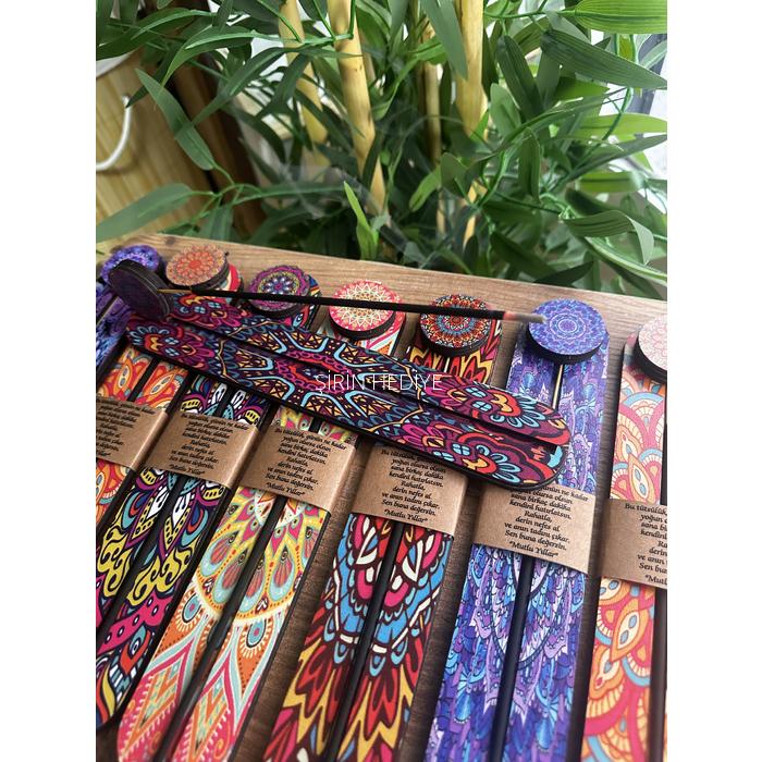 Desenli Ahşap Tütsülük Kişiye Özel