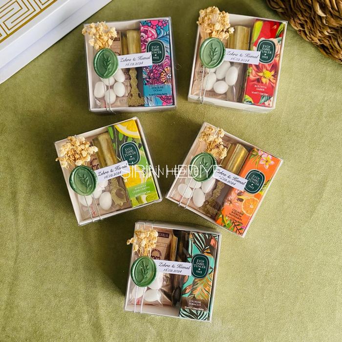 Eyüp Sabri Tuncer Mini Kolonya, Kahve , Kaşık, Şeker, Mühür Kutu Set