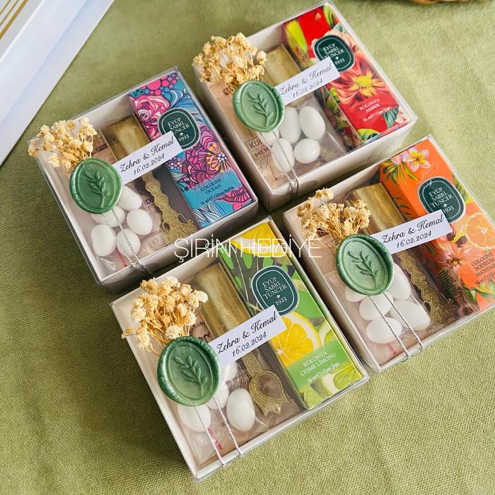 Eyüp Sabri Tuncer Mini Kolonya, Kahve , Kaşık, Şeker, Mühür Kutu Set