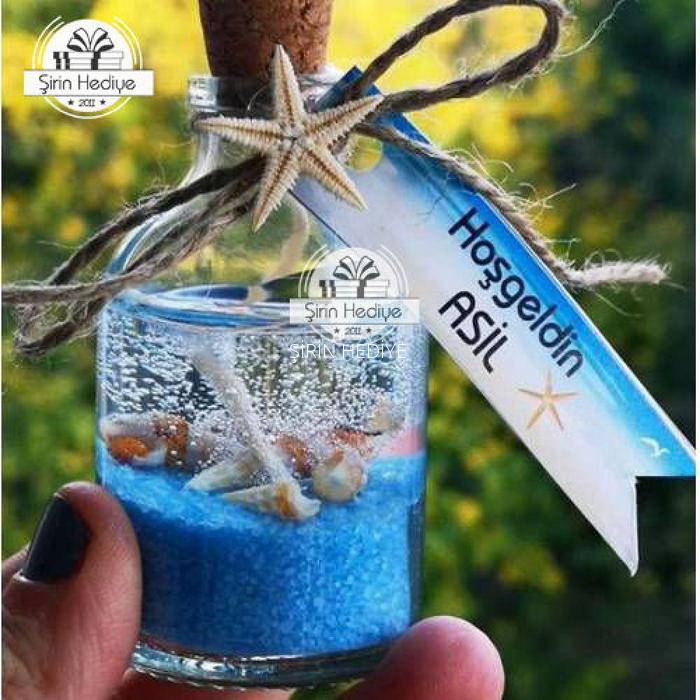 DENİZ YILDIZLI JEL MUM SÖZ NİŞAN NİKAH DOĞUM GÜNÜ HEDİYELİKLERİ