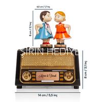 İsme Özel Dans Eden Çift Müzik Kutusu