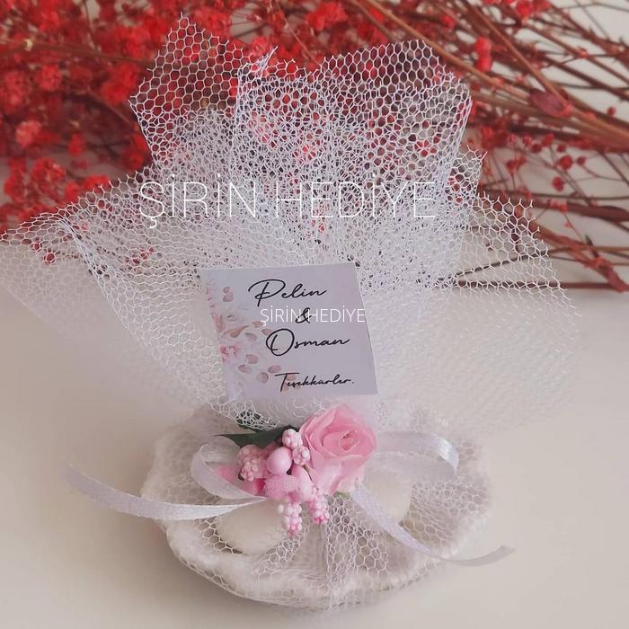 İstiridye Kabuklu Badem Şekerli Nikah Nişan Söz Hediyelik