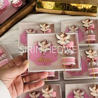 İstiridye Model Magnet Ahşap Dekoratif Atlı Karınca Hediye Seti