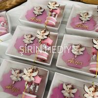 İstiridye Model Magnet Ahşap Dekoratif Atlı Karınca Hediye Seti