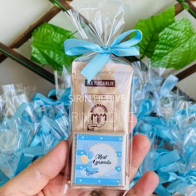 Jelatinli Poşette Kahve Çikolata Doğum Günü Hediyelikleri