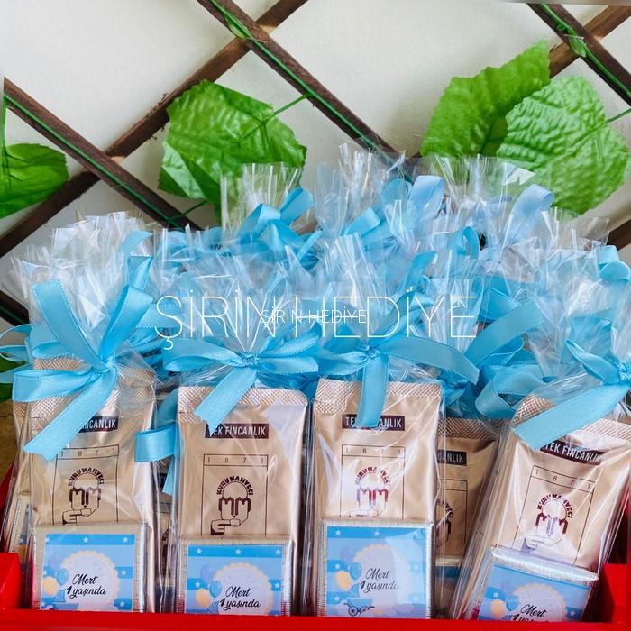 Jelatinli Poşette Kahve Çikolata Doğum Günü Hediyelikleri