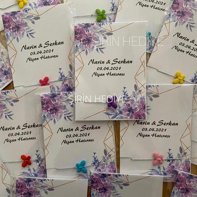 KELEBEK ŞANS BİLEKLİĞİ HEDİYESİ- ÇİÇEKLİ