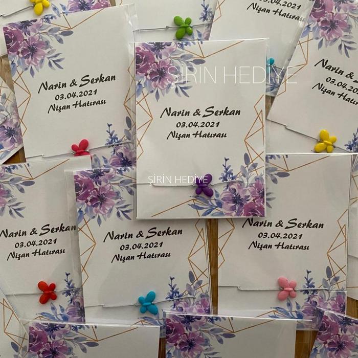 KELEBEK ŞANS BİLEKLİĞİ HEDİYESİ- ÇİÇEKLİ