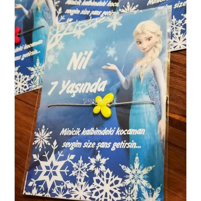 KELEBEK ŞANS BİLEKLİĞİ HEDİYESİ- MODEL FROZEN
