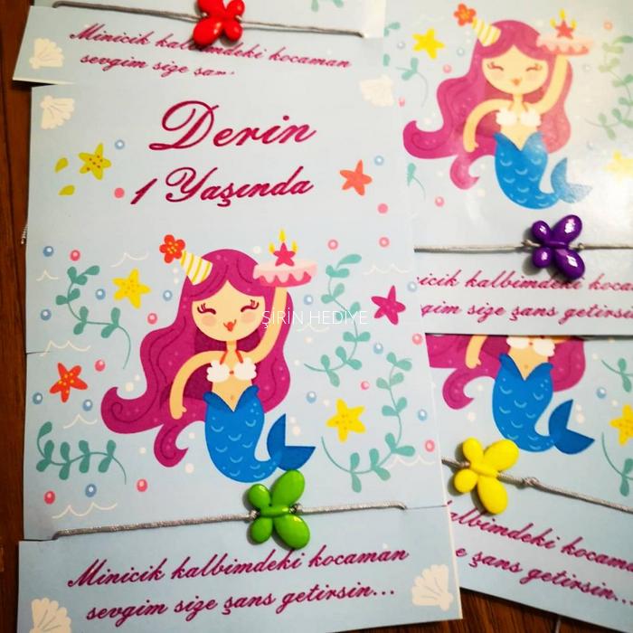 KELEBEK ŞANS BİLEKLİĞİ HEDİYESİ-MODEL DENİZ KIZI