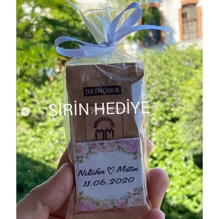Kahve Çikolata Söz Nişan Sunum Hediyelikleri