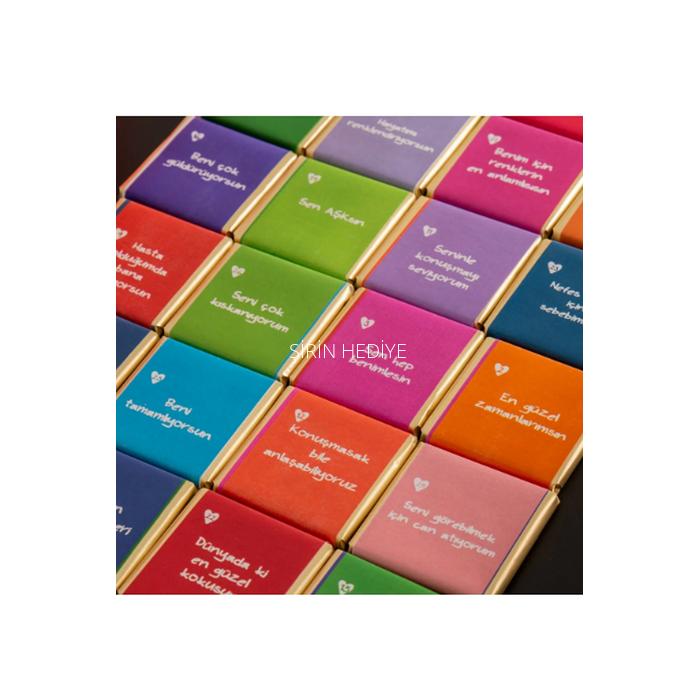 Kalp Kutulu Seni Sevmemin 32 Sebebi Çikolata Hediye Sepeti