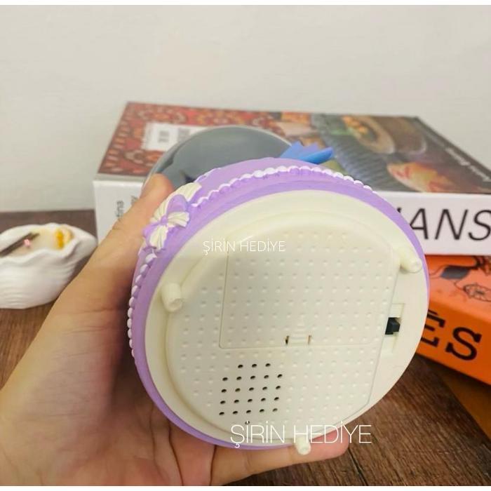 Kişiye Özel Deniz Kızı Işıklı Püskürtmeli Kar Küresi 