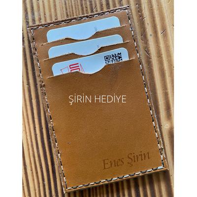 Kişiye Özel El Yapımı Deri Kartlık