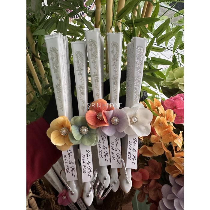 Kişiye Özel Kumaş Yelpaze Hediyelik