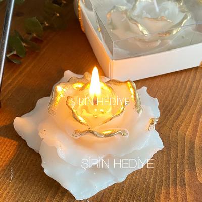 Kişiye Özel Orkide Mum Nikah Söz Nişan Düğün Hediyelikleri