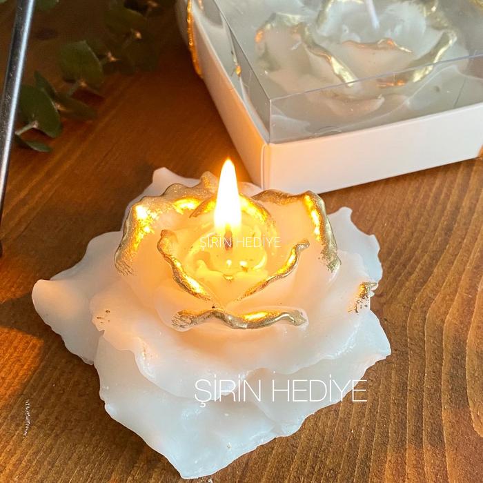 Kişiye Özel Orkide Mum Nikah Söz Nişan Düğün Hediyelikleri