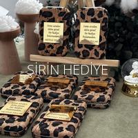 Leopar Desenli Pleksi İsme Özel  Dikdörtgen El Aynası