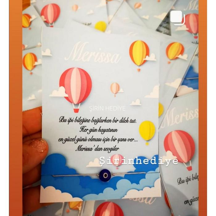  NAZAR BONCUKLU ŞANS BİLEKLİĞİ HEDİYESİ-MODEL BALON