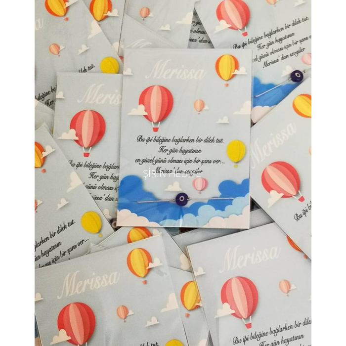  NAZAR BONCUKLU ŞANS BİLEKLİĞİ HEDİYESİ-MODEL BALON