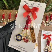 Nar - Nazar Model Kartlı Charm Anahtarlık