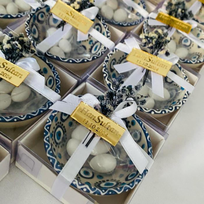 Nazar Konsept El Yapımı Seramik Kase Hediyelikleri