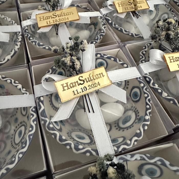 Nazar Konsept El Yapımı Seramik Kase Hediyelikleri