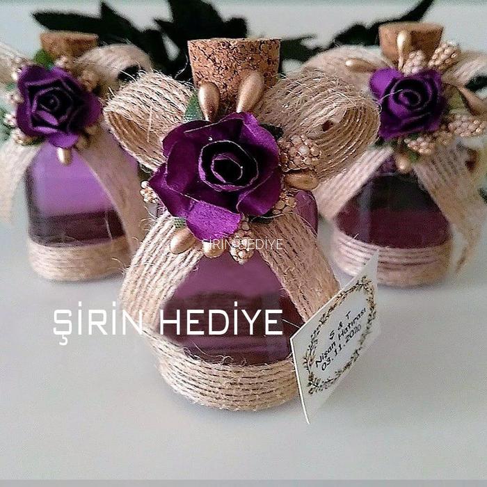 Nikah Nişan Söz Doğum Günü Kolonya Şişesi Dağıtmalık Hediyelikler