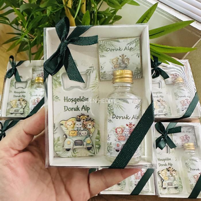 Orman Temalı Magnet Açacak, Kolonya, Çikolata Kutusu