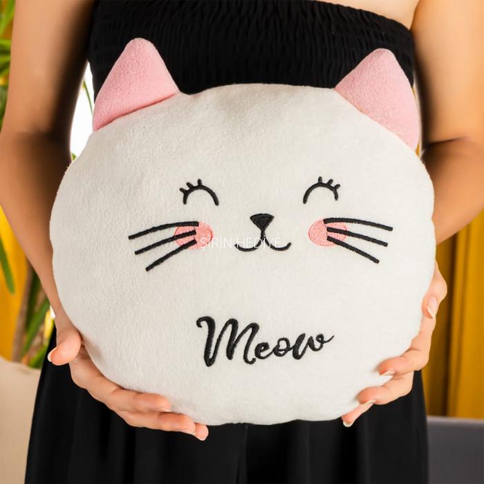 Peluş Kedi Yastık 30cm