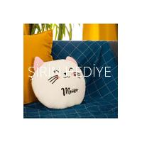 Peluş Kedi Yastık 30cm