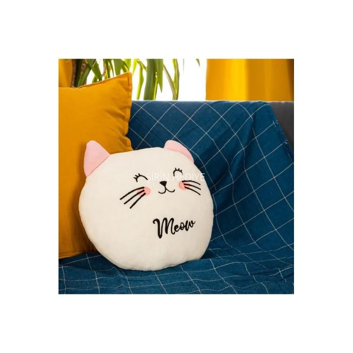 Peluş Kedi Yastık 30cm