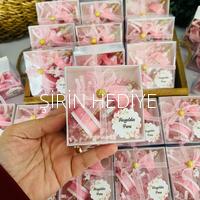 Pembe Ahşap Atlı Karınca Bebek Doğum Günü Hediyelikleri