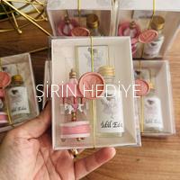 Pembe Atlı Karınca Kolonya Şişeşi Çikolata Hediyelik