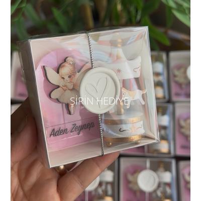 Pembe Magnet Peri Kızı Beyaz Atlı Karınca Set