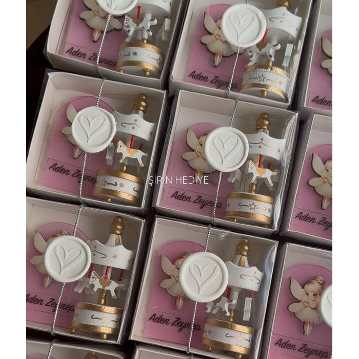 Pembe Magnet Peri Kızı Beyaz Atlı Karınca Set