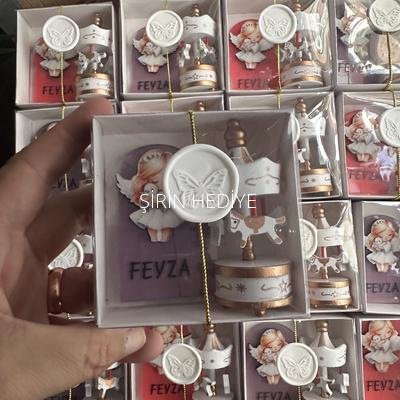 Peri Kızı Magnet Ahşap Atlı Karınca Hediye Kutusu