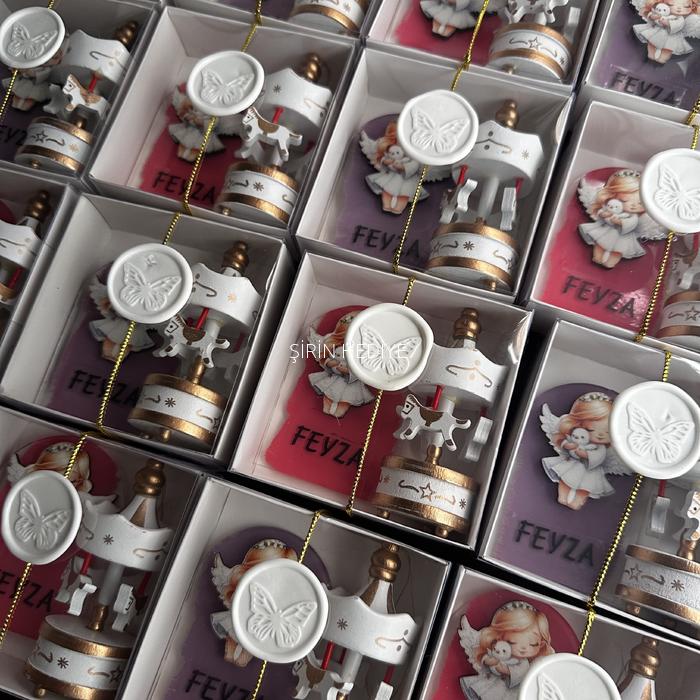 Peri Kızı Magnet Ahşap Atlı Karınca Hediye Kutusu