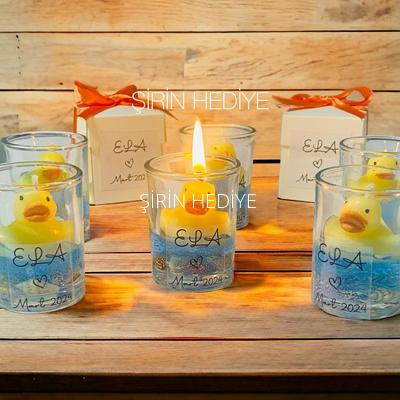 Shot Bardak İçinde Ördek Mum 